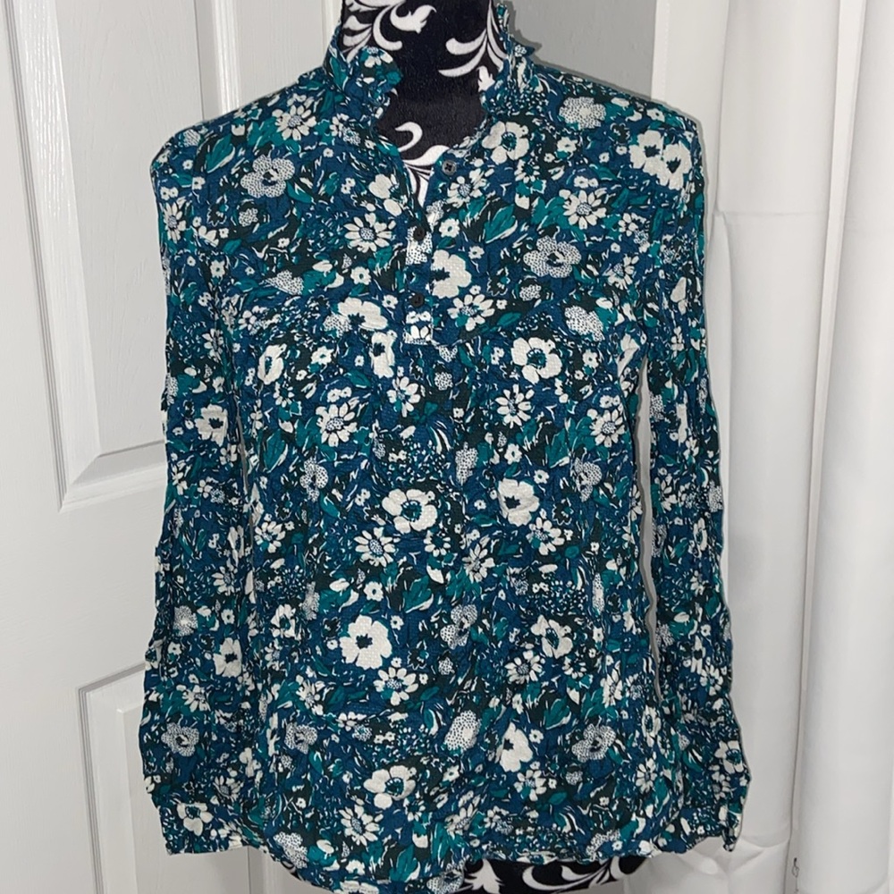 Gap boho floral top sz XS New